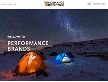 Tablet Screenshot of performancebrands.co.za